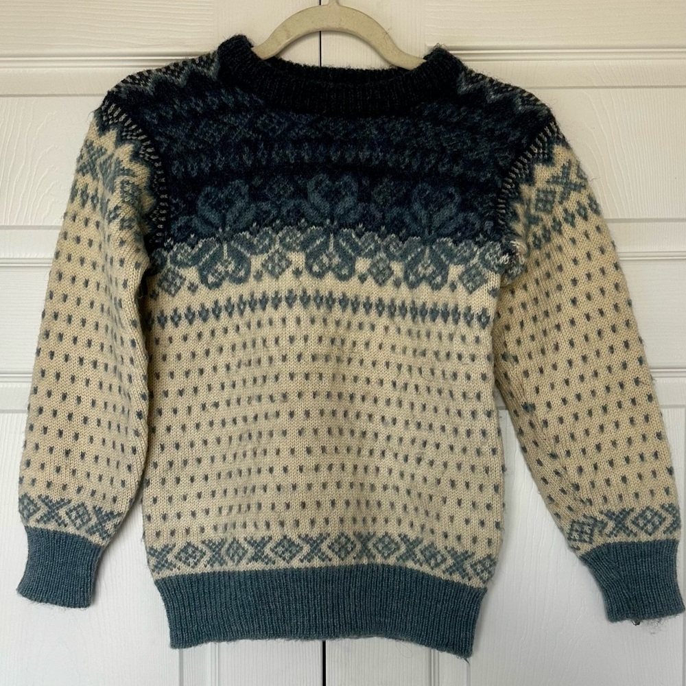 Dale of Norway Vintage Festive Wool Pull Over Setesdal Holiday Sweater - Picture 3 of 9